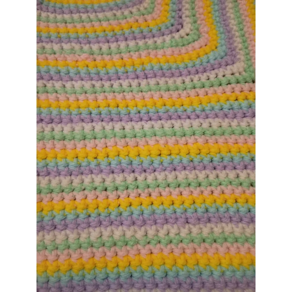 Handmade baby afghan swaddle blanket